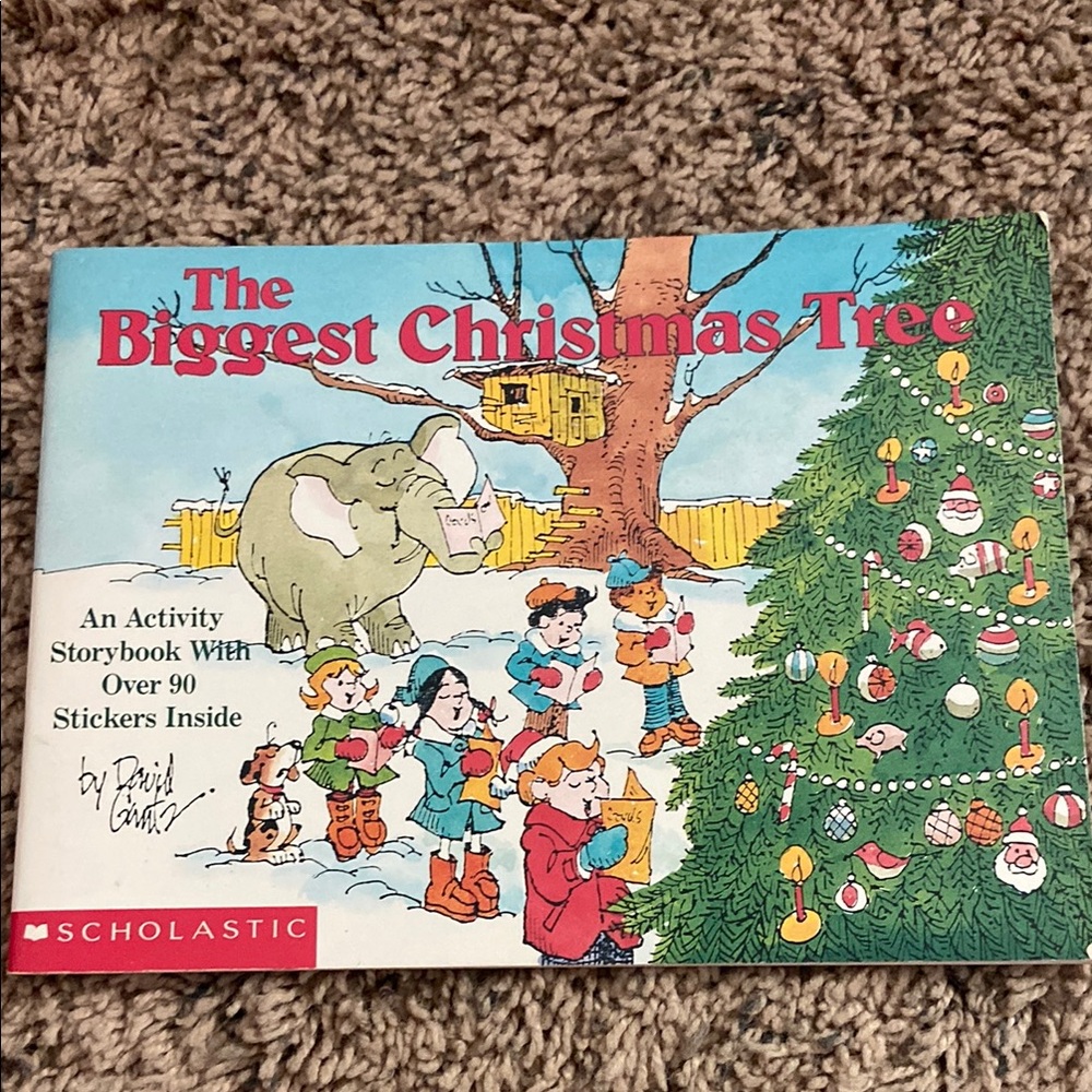 Vintage Scholastic the Biggest Christmas tree activity book